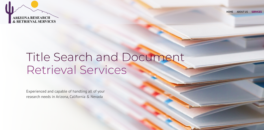 Title Abstractor in Arizona, California, and Nevada by Arizona Research & Retrieval
