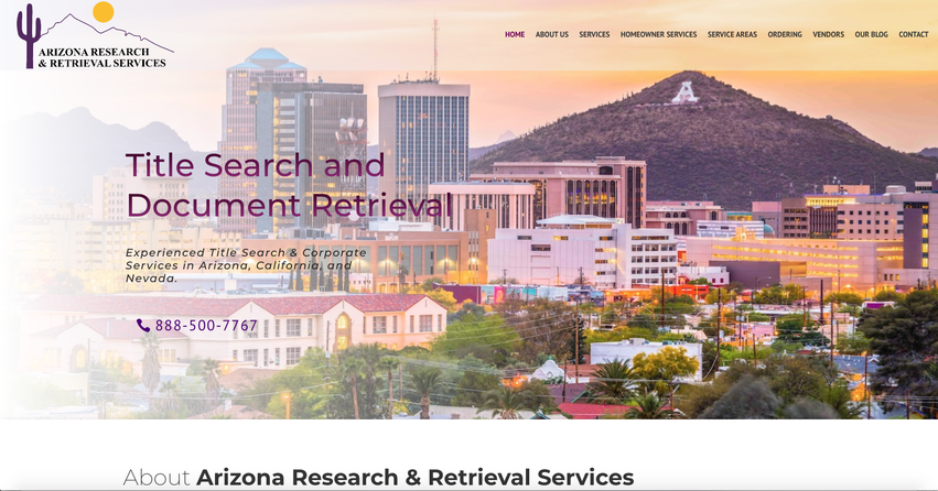 Title Abstractor in Arizona, California, and Nevada by Arizona Research & Retrieval